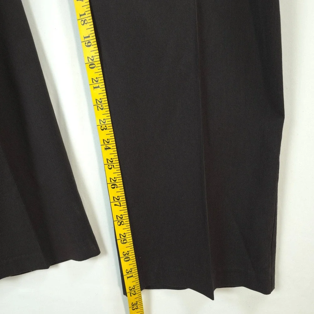 Haggar Men Dress Pants 42x32 Brown Textured Straight Fit Flat Front Classic